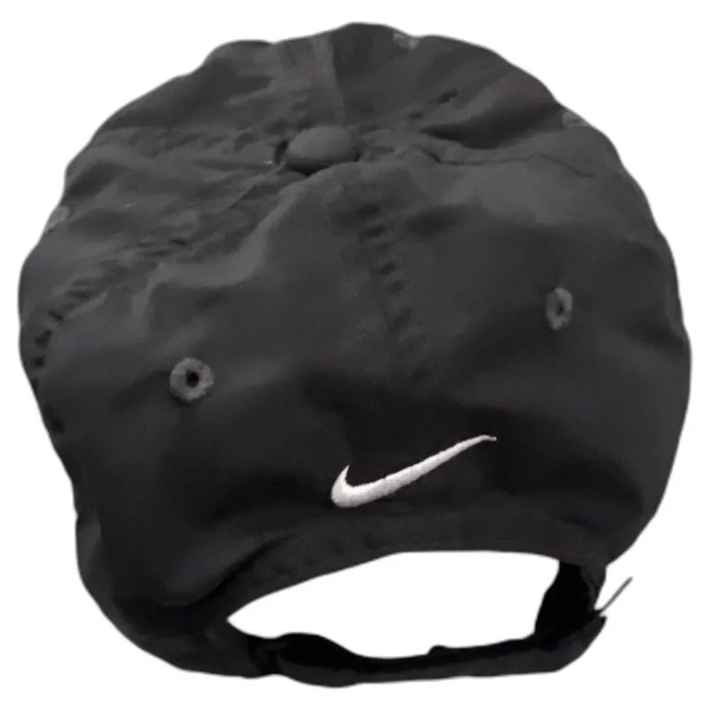 Nike Kids Youth Black Adjustable Baseball Cap Hat One Size Swoosh Logo